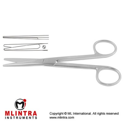 Mayo Dissecting Scissor Straight Stainless Steel, 15 cm - 6"
